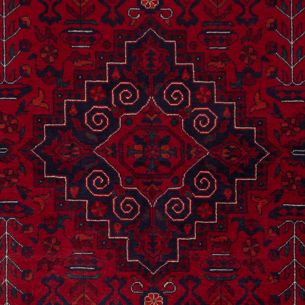 Afghan Rug - Royal - 148 x 104 cm - red