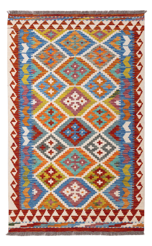 Kelim Rug - Splash - 150 x 95 cm - colorful