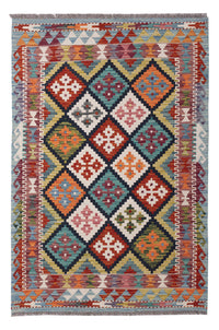 Kelim Rug - Splash - 155 x 105 cm - colorful