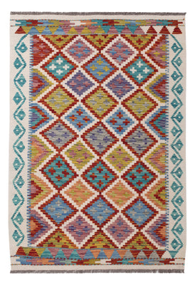 Kelim Rug - Splash - 144 x 102 cm - colorful