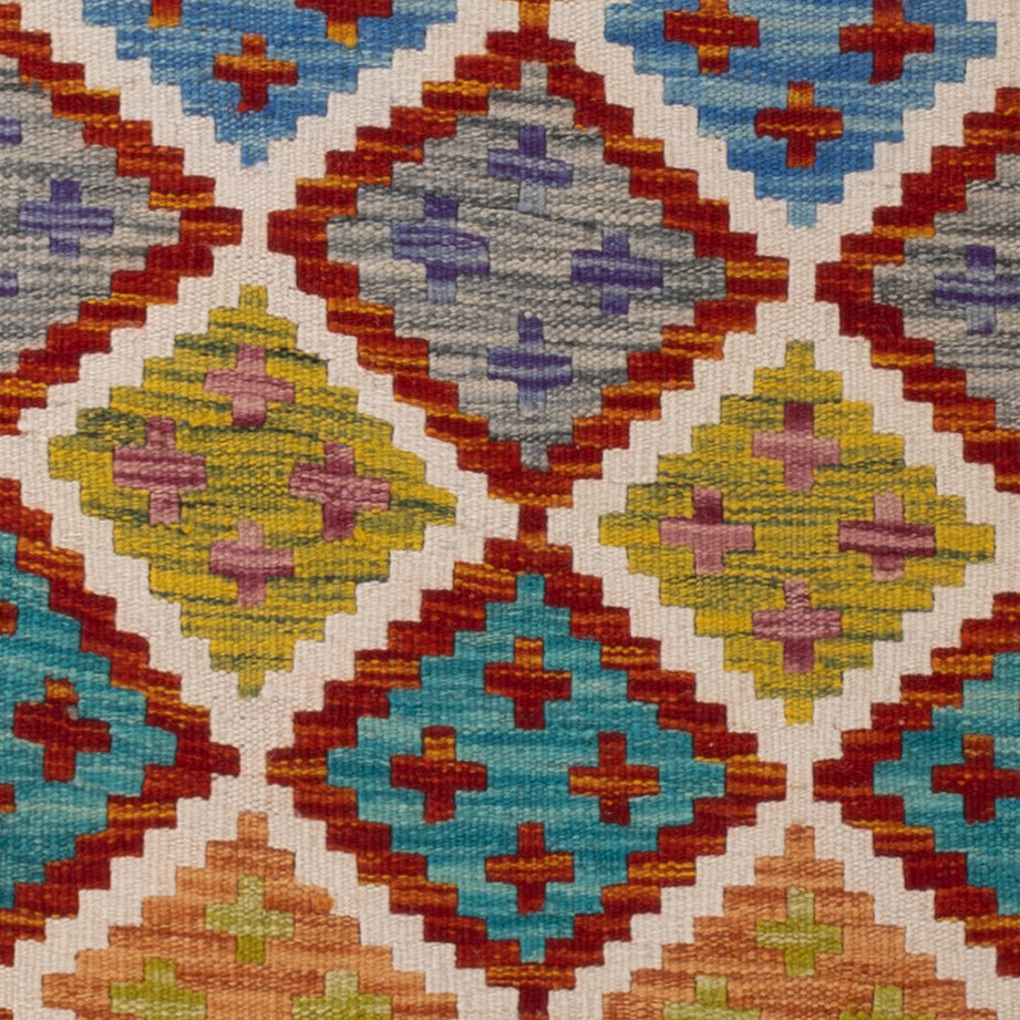 Kelim Rug - Splash - 144 x 102 cm - colorful