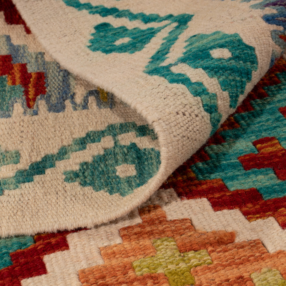 Kelim Rug - Splash - 144 x 102 cm - colorful