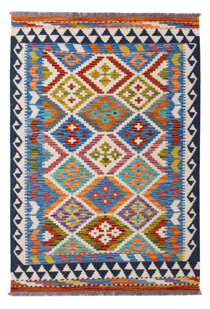 Kelim Rug - Splash - 146 x 95 cm - colorful