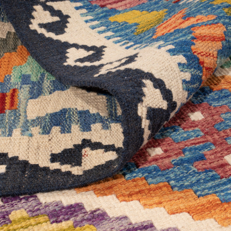 Kelim Rug - Splash - 146 x 95 cm - colorful