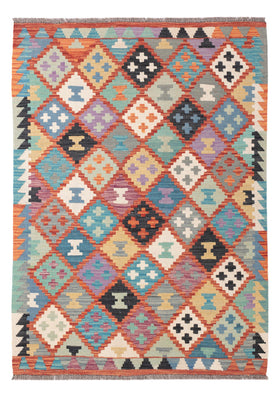 Kelim Rug - Splash - 150 x 104 cm - colorful