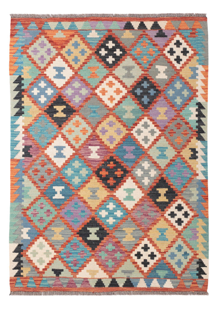 Kelim Rug - Splash - 150 x 104 cm - colorful