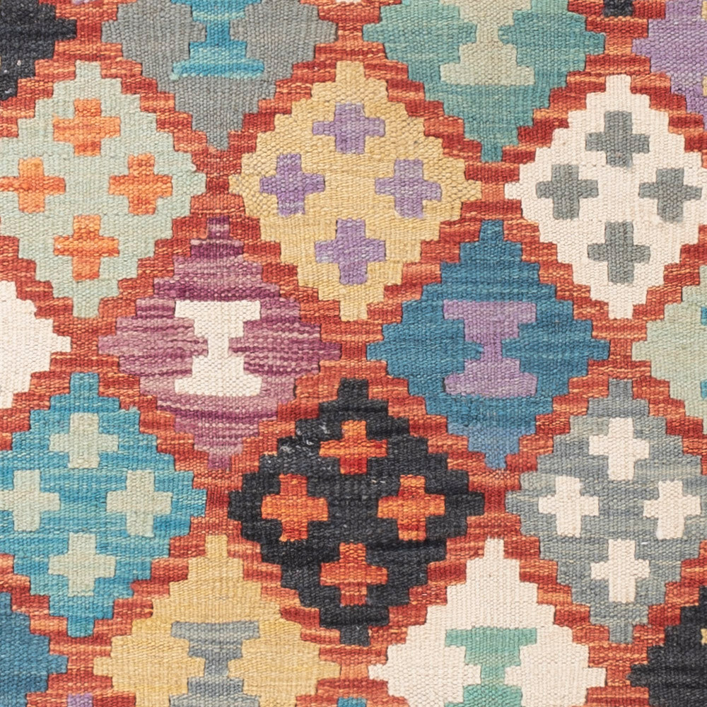 Kelim Rug - Splash - 150 x 104 cm - colorful