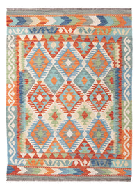 Kelim Rug - Splash - 145 x 111 cm - colorful