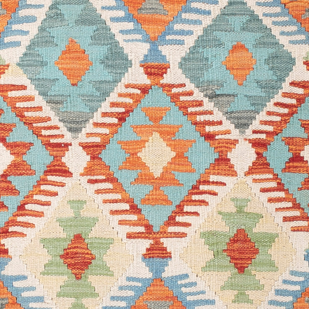 Kelim Rug - Splash - 145 x 111 cm - colorful