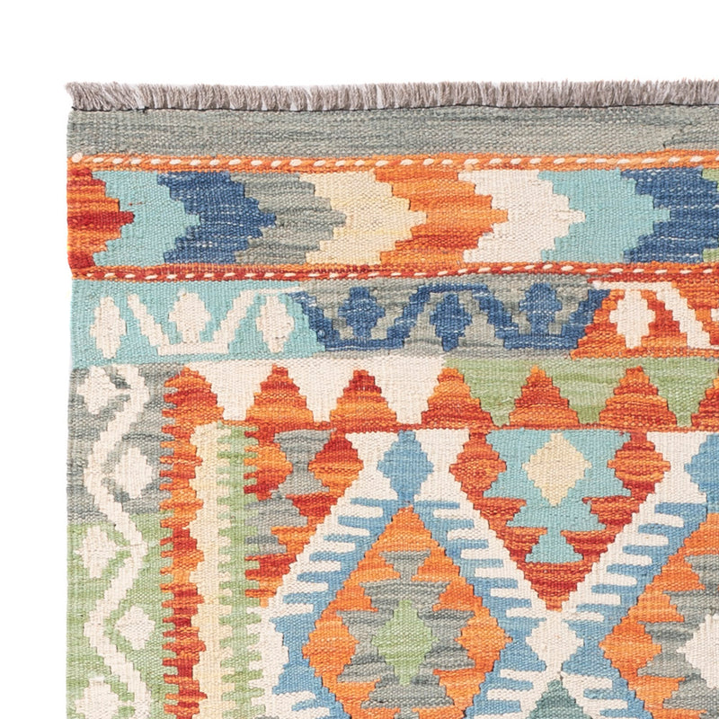 Kelim Rug - Splash - 145 x 111 cm - colorful