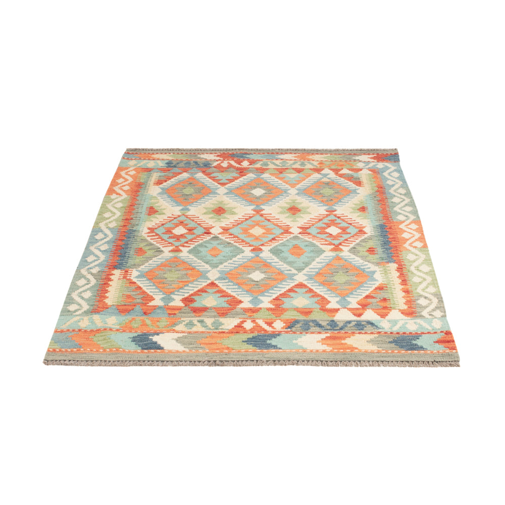 Kelim Rug - Splash - 145 x 111 cm - colorful