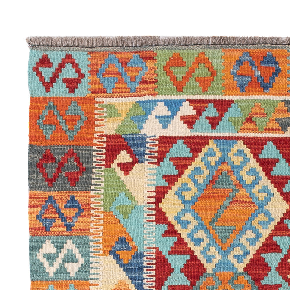 Kelim Rug - Splash - 146 x 106 cm - colorful