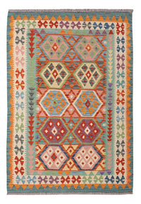 Kelim Rug - Splash - 147 x 104 cm - colorful