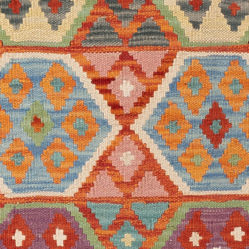 Kelim Rug - Splash - 147 x 104 cm - colorful