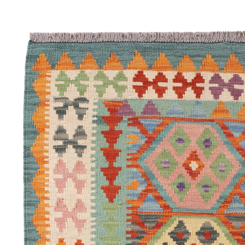 Kelim Rug - Splash - 147 x 104 cm - colorful