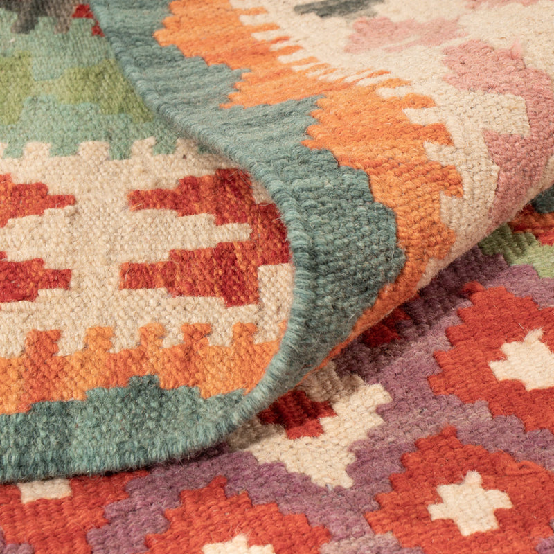 Kelim Rug - Splash - 147 x 104 cm - colorful