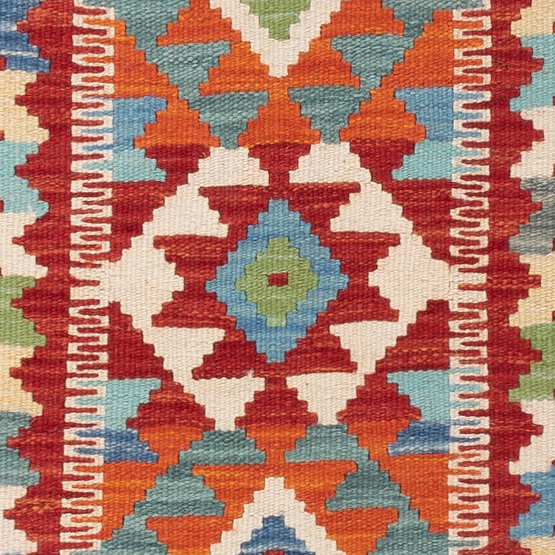 Kelim Rug - Splash - 145 x 99 cm - colorful