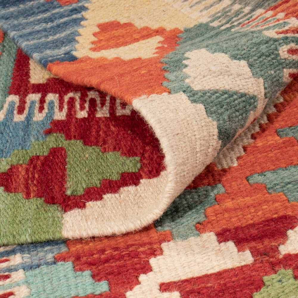 Kelim Rug - Splash - 145 x 99 cm - colorful