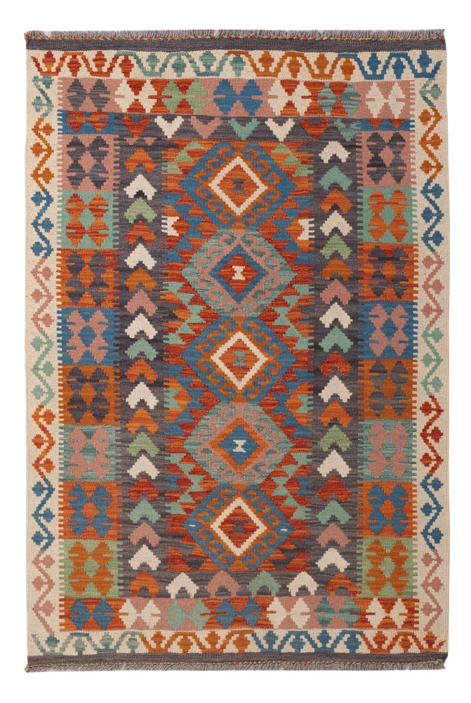 Kelim Rug - Splash - 150 x 101 cm - colorful