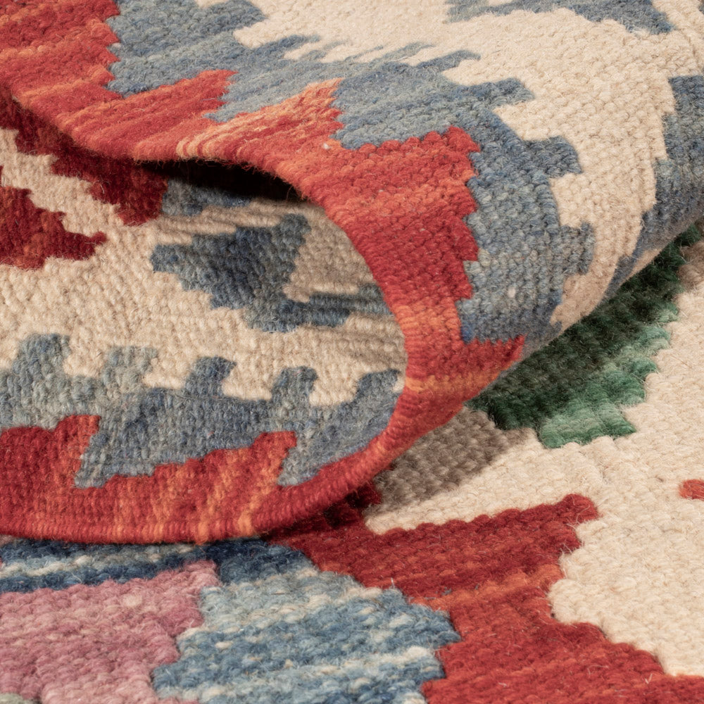 Kelim Rug - Splash - 133 x 96 cm - colorful