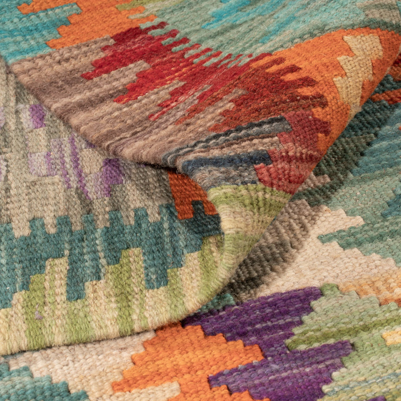 Kelim Rug - Splash - 151 x 104 cm - colorful