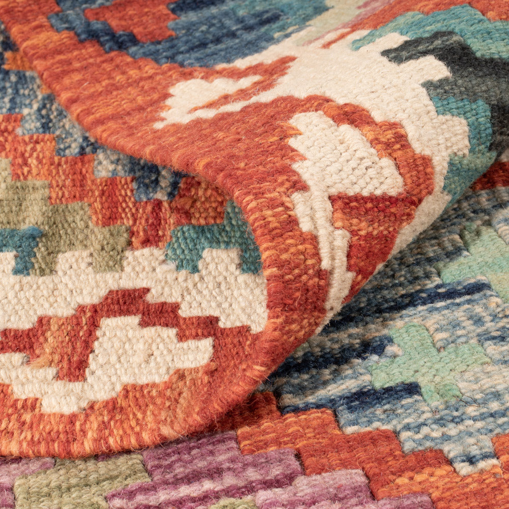 Kelim Rug - Splash - 160 x 98 cm - colorful