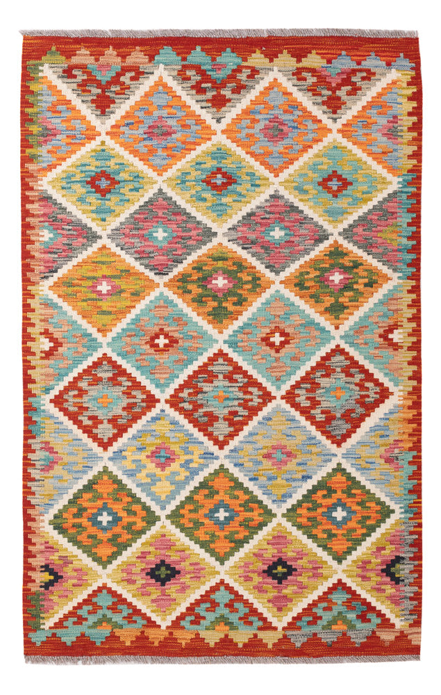 Kelim Rug - Splash - 154 x 100 cm - colorful