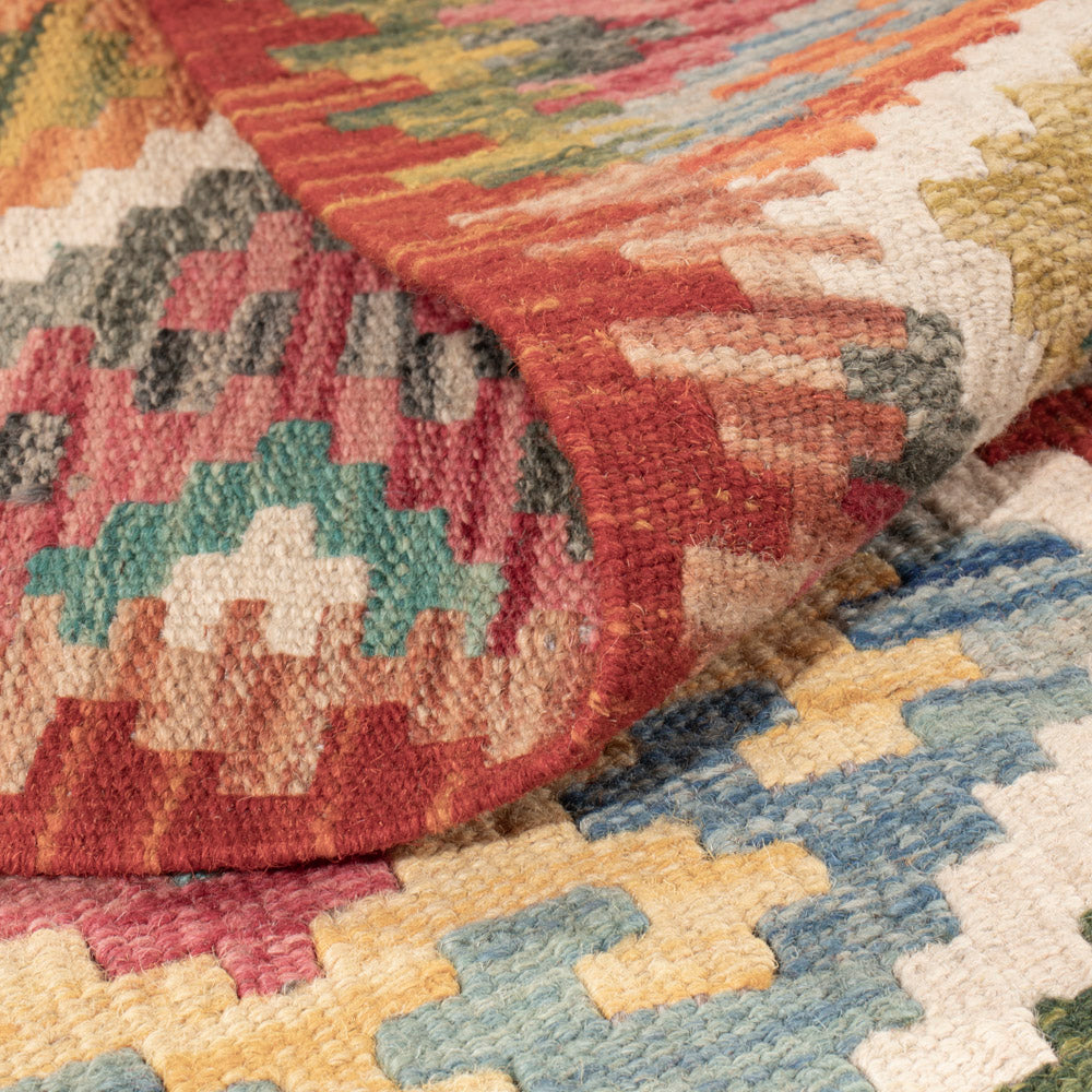 Kelim Rug - Splash - 154 x 100 cm - colorful