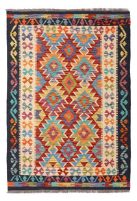 Kelim Rug - Splash - 150 x 99 cm - colorful