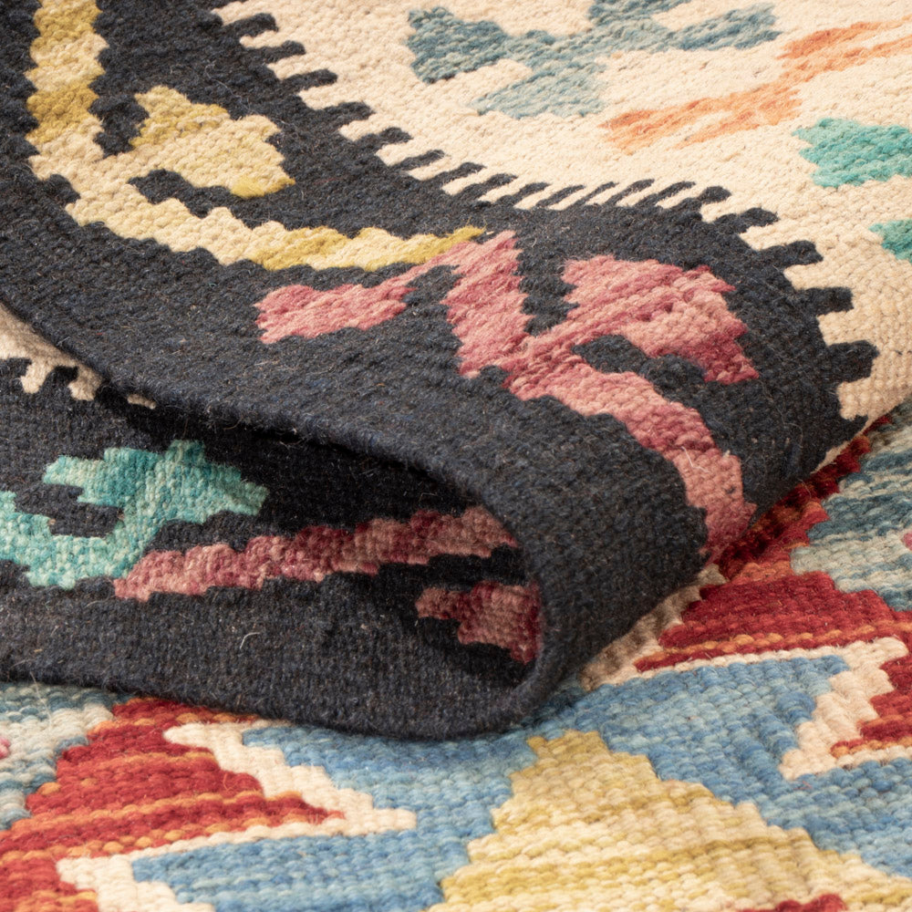 Kelim Rug - Splash - 150 x 99 cm - colorful