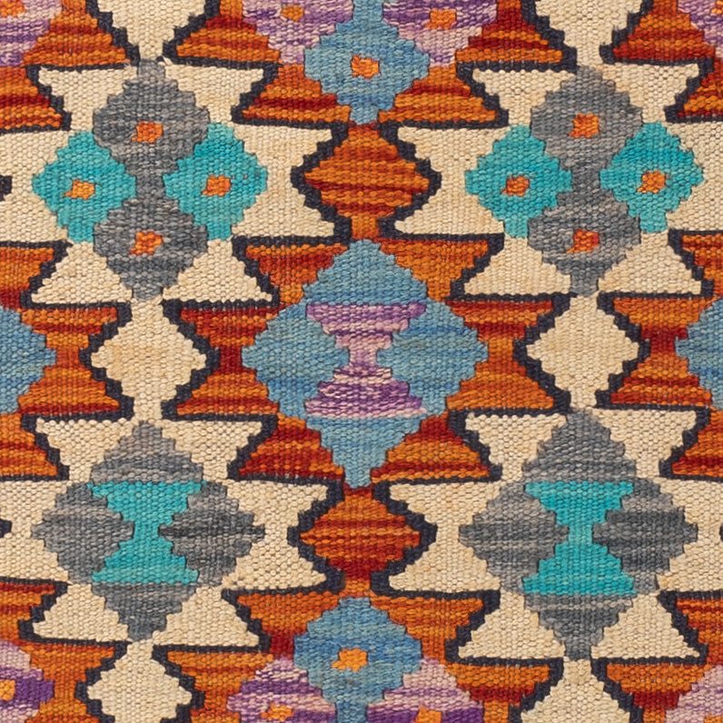 Kelim Rug - Splash - 147 x 103 cm - colorful