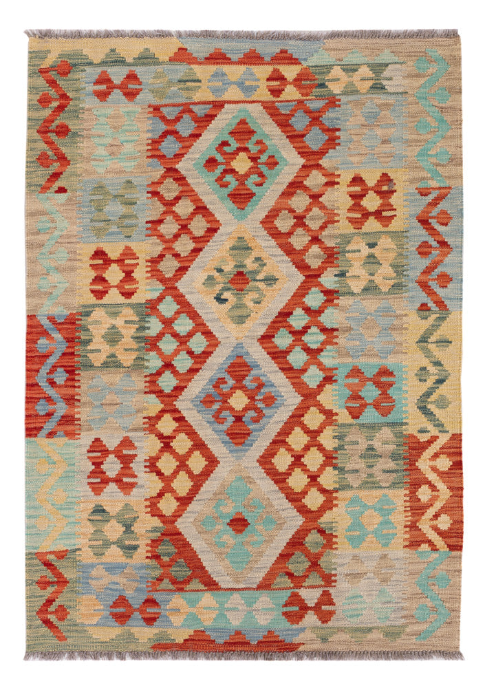 Kelim Rug - Splash - 151 x 107 cm - colorful