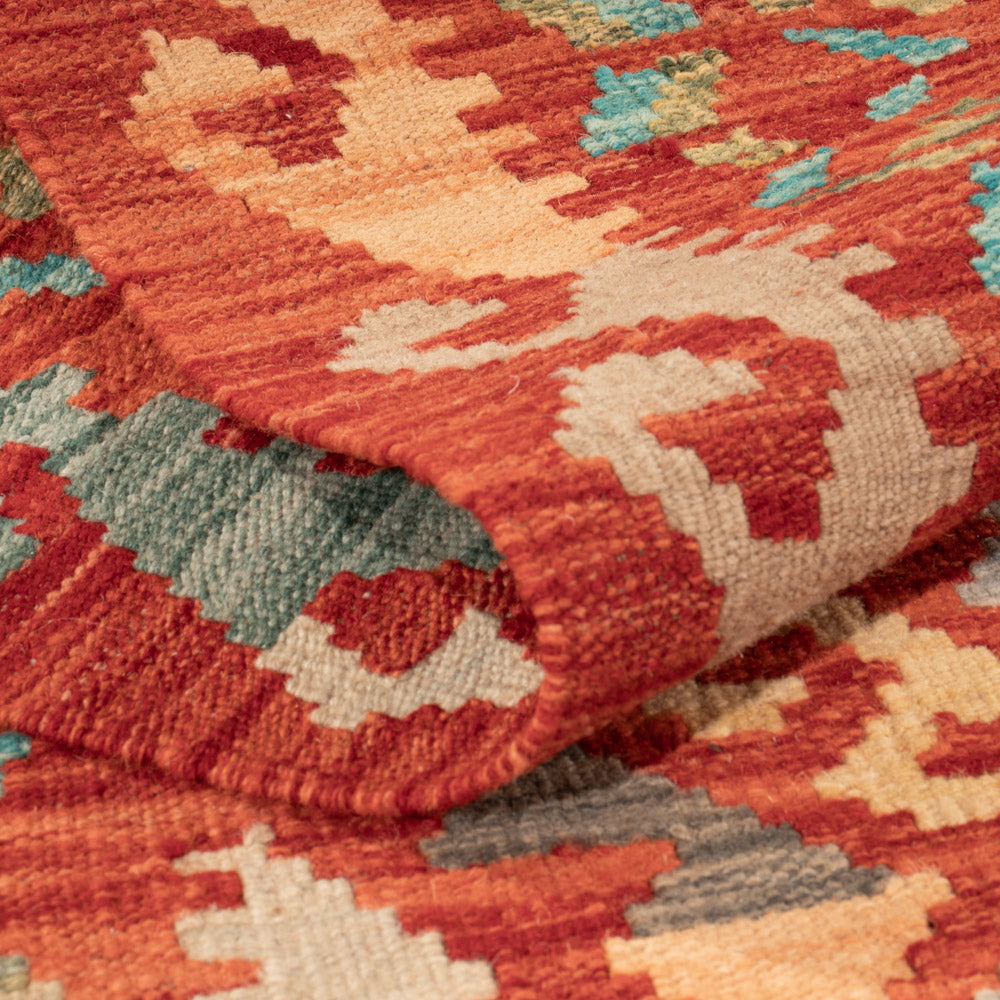 Kelim Rug - Splash - 147 x 78 cm - colorful