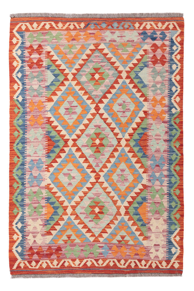 Kelim Rug - Splash - 147 x 99 cm - colorful