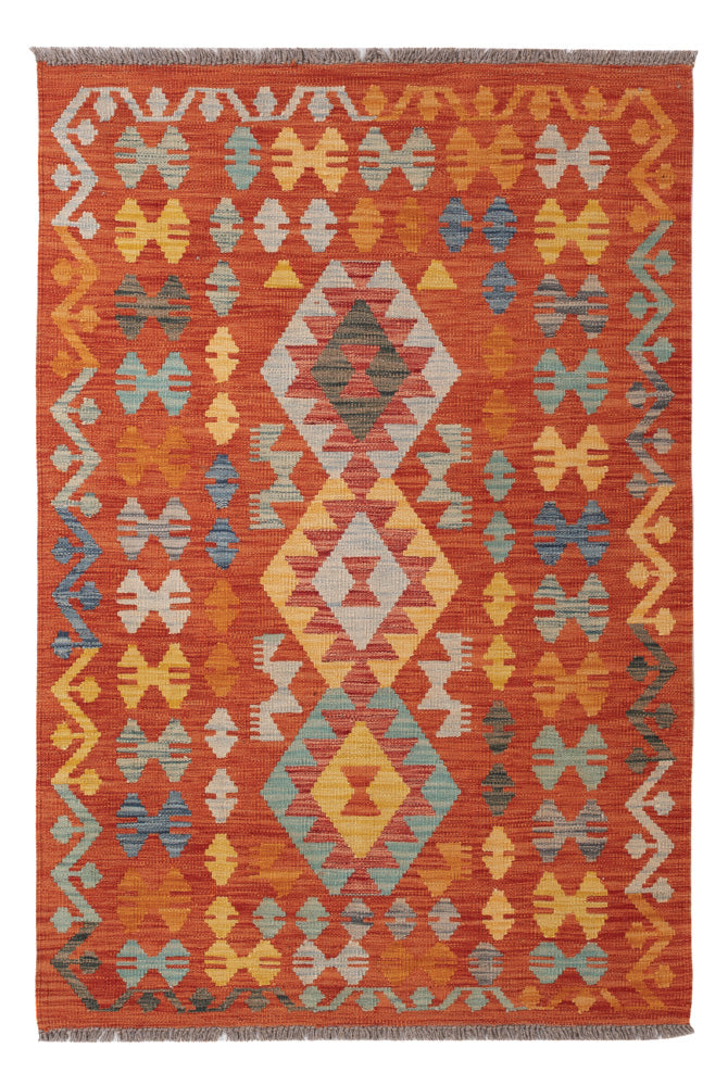 Kelim Rug - Splash - 157 x 101 cm - colorful