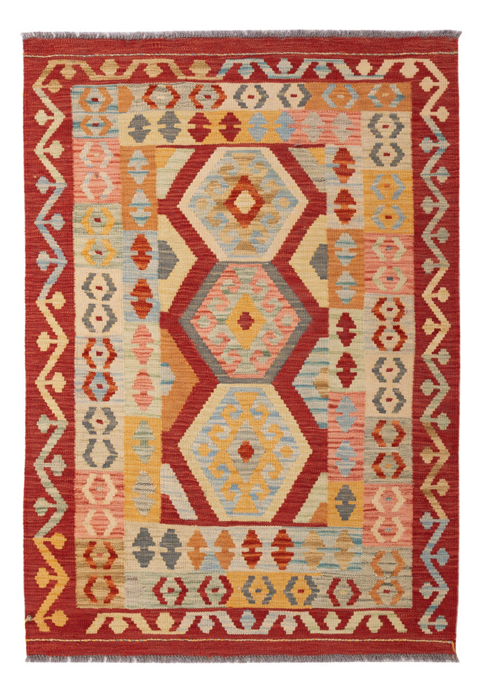 Kelim Rug - Splash - 148 x 100 cm - colorful