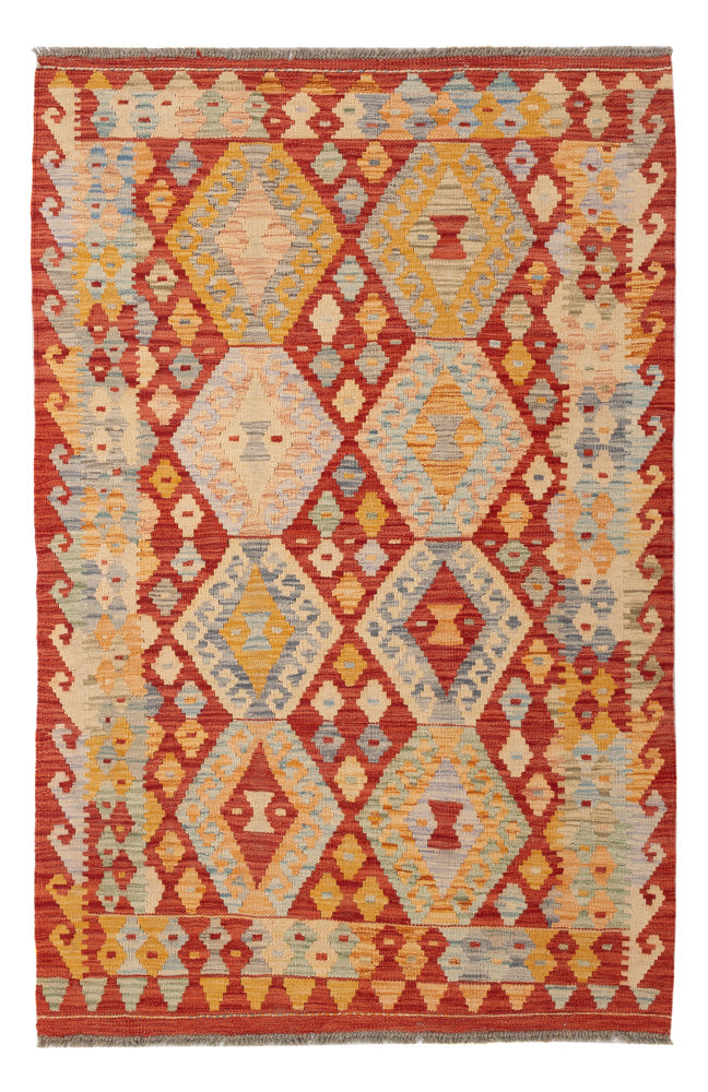 Kelim Rug - Splash - 154 x 101 cm - colorful