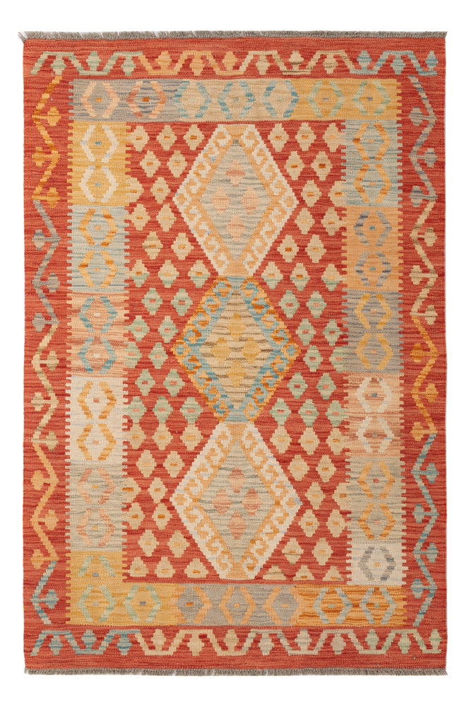 Kelim Rug - Splash - 154 x 101 cm - colorful
