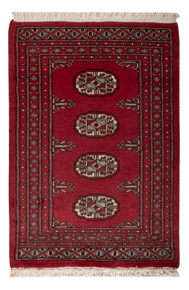 Pakistani Rug - 92 x 62 cm - red