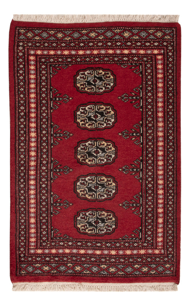 Pakistani Rug - 92 x 62 cm - red