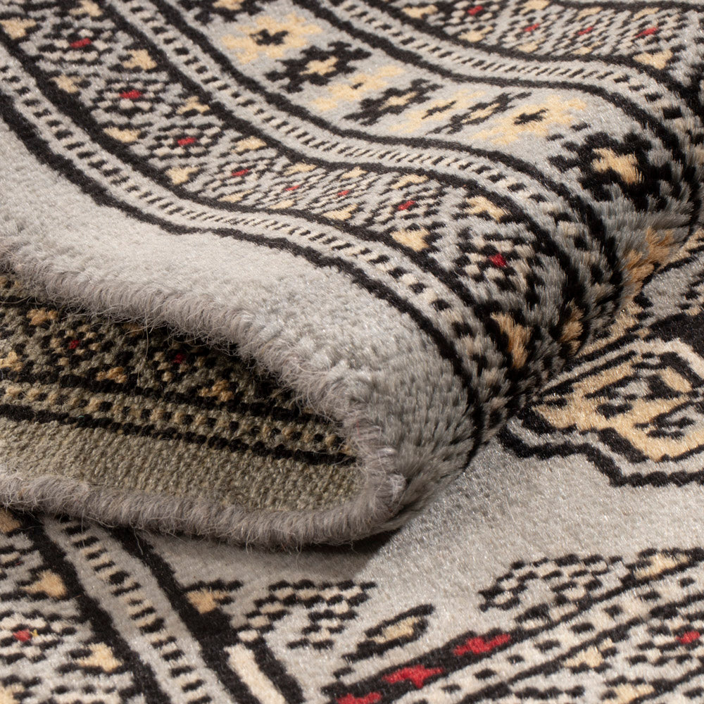 Pakistani Rug - 92 x 61 cm - grey