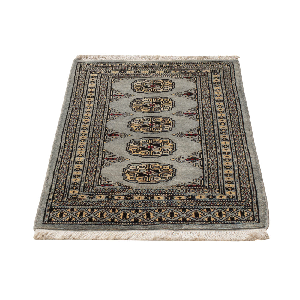Pakistani Rug - 92 x 61 cm - grey