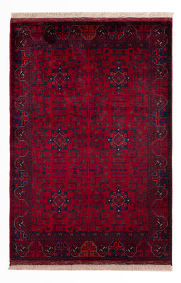 Afghan Rug - Royal - 150 x 101 cm - red