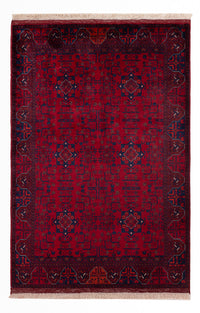 Afghan Rug - Royal - 150 x 101 cm - red