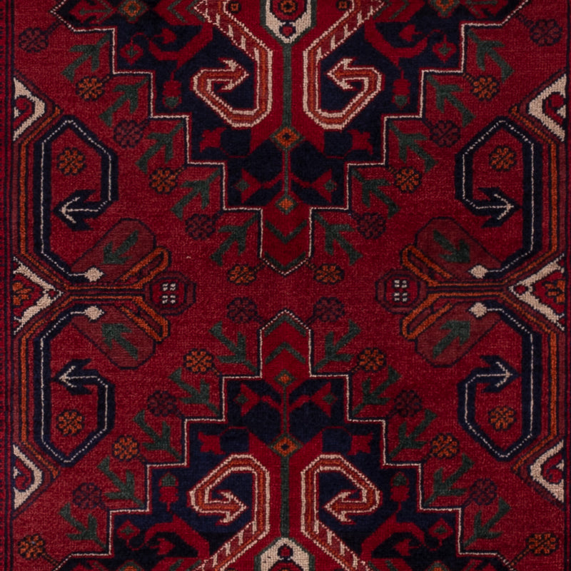 Afghan Rug - Royal - 149 x 99 cm - red