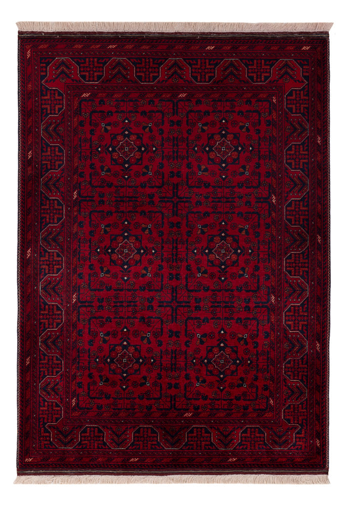 Afghan Rug - Royal - 150 x 101 cm - red