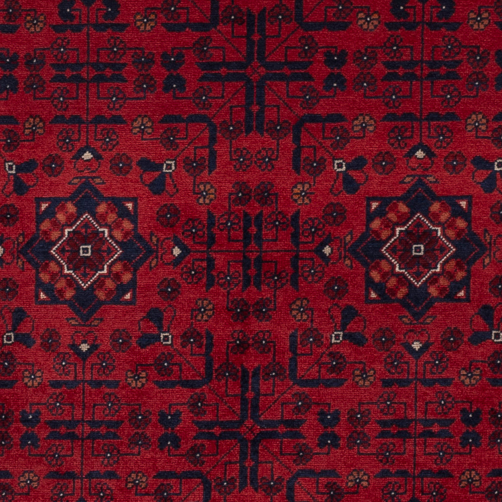 Afghan Rug - Royal - 141 x 99 cm - red