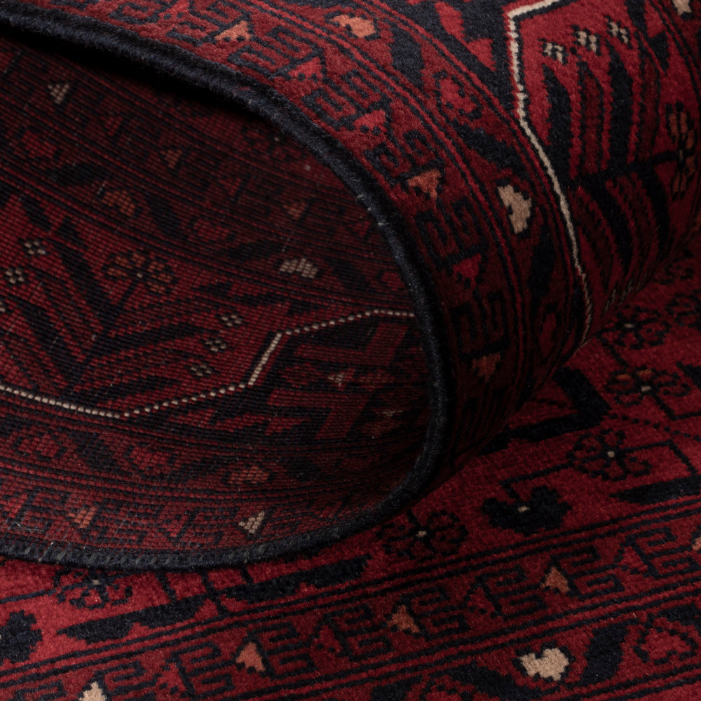 Afghan Rug - Royal - 141 x 99 cm - red