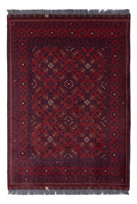 Afghan Rug - 141 x 101 cm - red