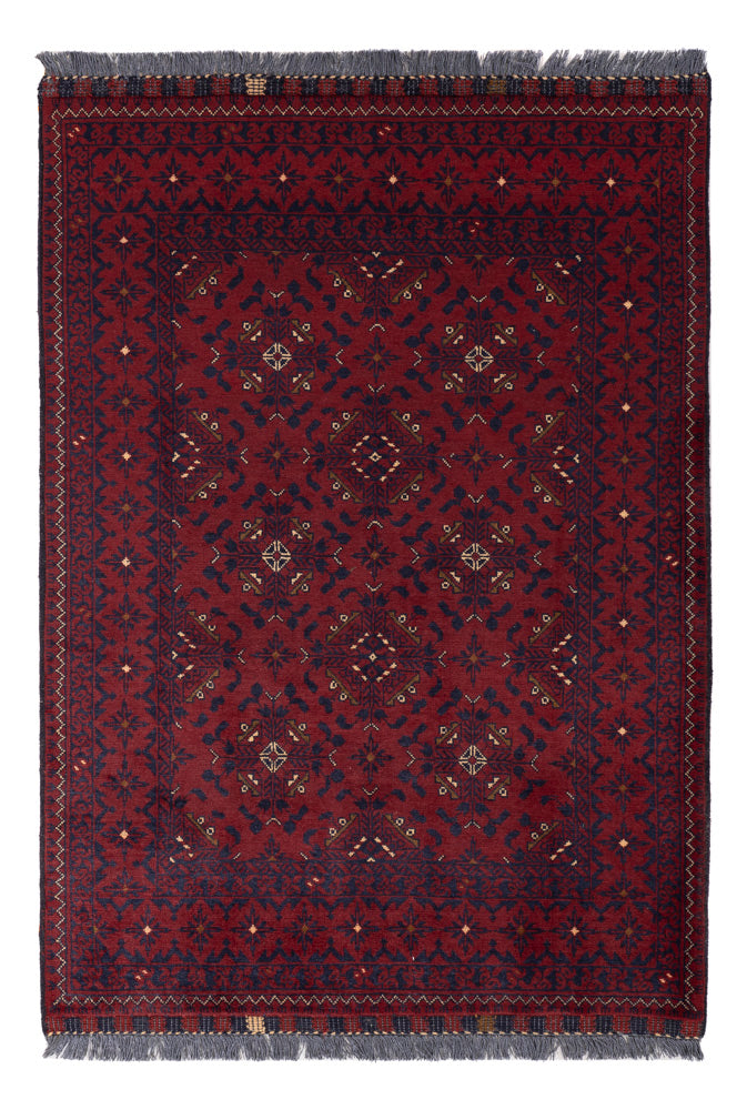 Afghan Rug - 141 x 101 cm - red